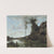 Une Paysanne Et Sa Vache À La Mare En Vue D&#039;un Village by Jean-Baptiste-Camille Corot