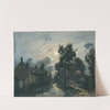 Une rue à Delft, le soir (1868) by Johan Barthold Jongkind