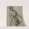 Une vaneuse [femme portant son linge au lavoir] by Paul Albert Baudouin