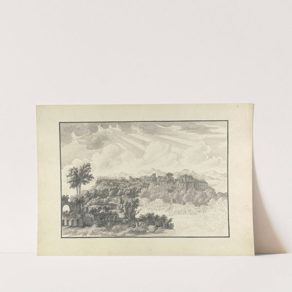 Unfinished View of the Palatine in Rome by Giovanni Battista Borra