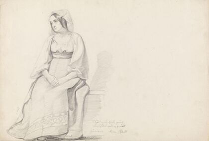 Ung kvinne, Roma (1841)