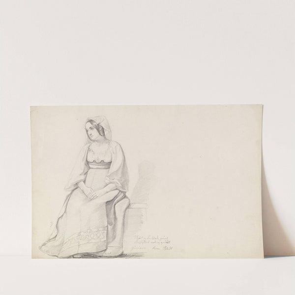 Ung kvinne, Roma (1841) by Adolph Tidemand