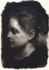 Ung pige i profil med opstrøget hår (1898 - 1899)