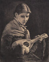 Ung pige med mandolin (1881 - 1882)