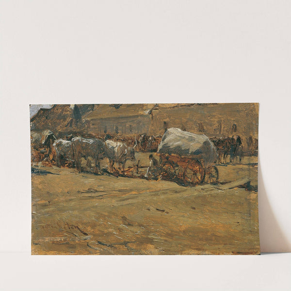 Ungarische Ochsengespanne (1874) by August von Pettenkofen