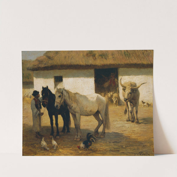 Ungarischer Bauernhof by Otto von Thoren