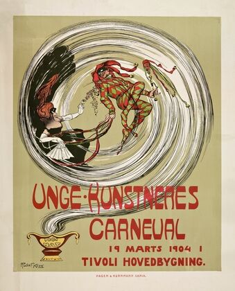 Unge Kunstneres Carneval ; 19 Marts 1904 i Tivoli Hovedbygning (1904) — size preview