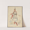 Unidentified Italian opera costume design plate 13 by W. Fasienski