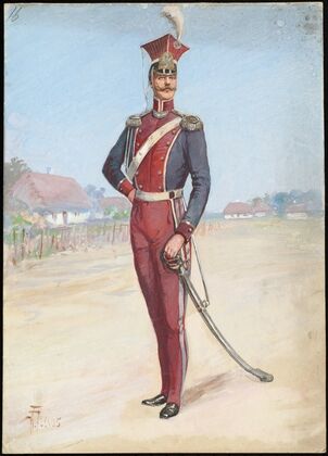 Unidentified Italian opera costume design plate 16