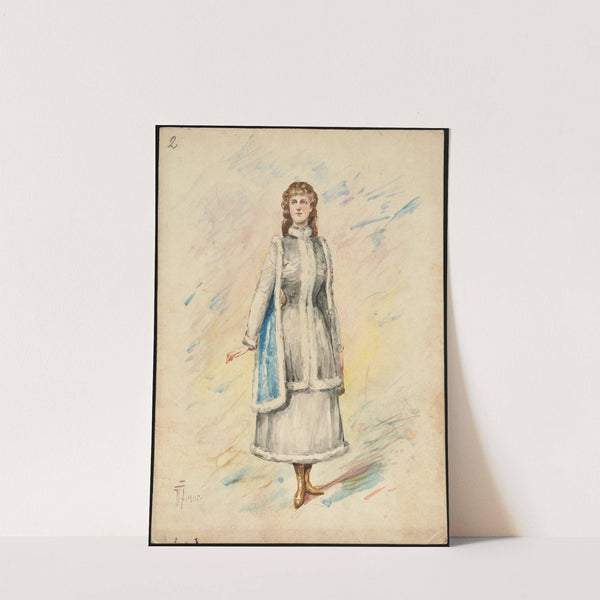 Unidentified Italian opera costume design plate 2 by W. Fasienski