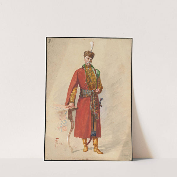 Unidentified Italian opera costume design plate 8 by W. Fasienski