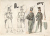 Uniforms of the civil guard in Courtray, Belgium