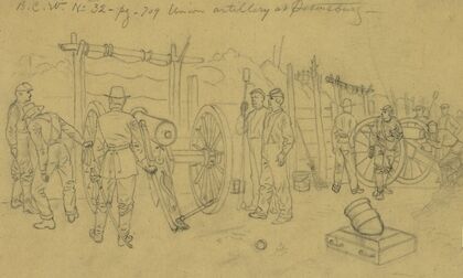 Union artillery at Petersburg
