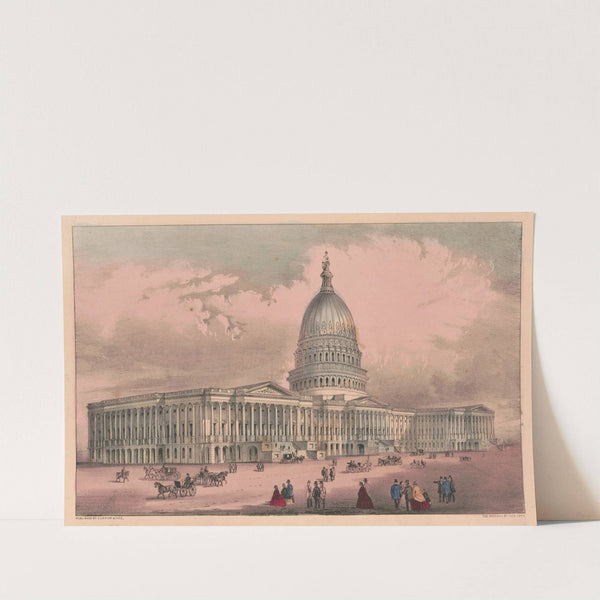 United States Capitol, Washington, D.C. by Currier & Ives.