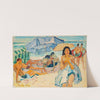 Unter dem blauen Schirm an der Copacabana in Rio (1932) by Leo Putz