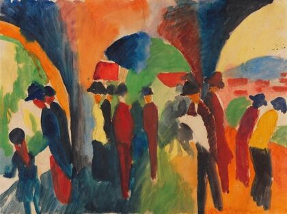 Unter den Lauben von Thun (Ein Spaziergängermotiv)