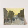 Unter den Linden mit Blick auf das Brandenburger Tor by Lesser Ury