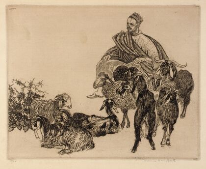 Untitled (Arab with Goats)