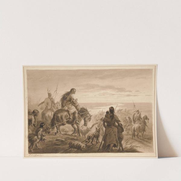 Untitled (Crossing the Plains) by Felix Octavius Carr Darley