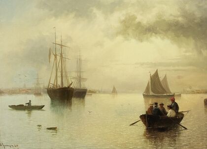 Untitled (Harbor Scene)
