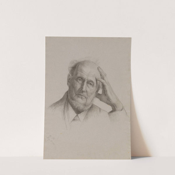 Untitled [head, bust, left hand of bearded man] by Emma H. Bacon