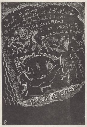Untitled (Invitation to Party at Jules Pascin’s)