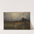 Untitled (landscape with rock in foreground and roof with steeple, lake in background) by Edward Mitchell Bannister