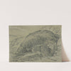 Untitled (landscape with shed and trees) by Roland Hipkins