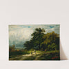 Untitled (man on horse with woman and dog) by Edward Mitchell Bannister