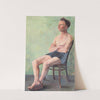 Untitled. [Man seated on a chair] by Elizabeth Berry