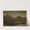 Untitled (mountains and lake) by Albert Bierstadt