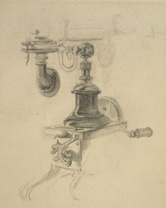 Untitled [study of a telephone]