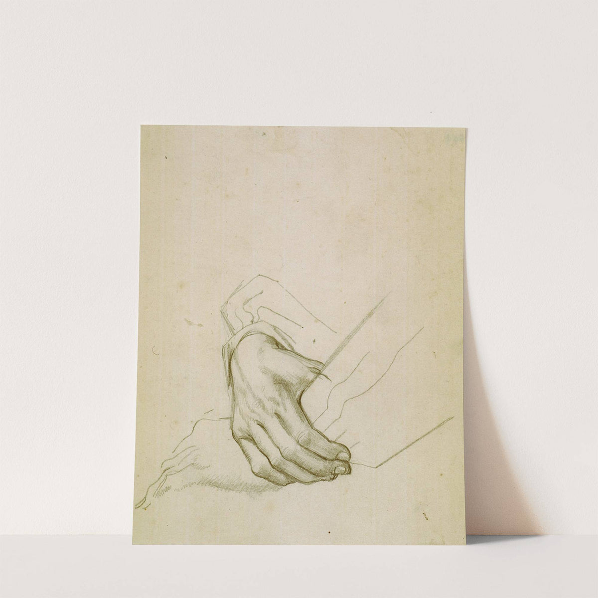Untitled (study of hands) - preparatory drawing for 'The marriage at Cana' by Winifred Knights
