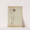 (Untitled) (Study of Standing Male Nude) (ca. 1874-1876) by Kenyon Cox