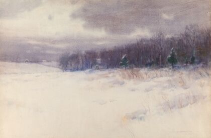 Untitled [Winter landscape – NewÂ Jersey]