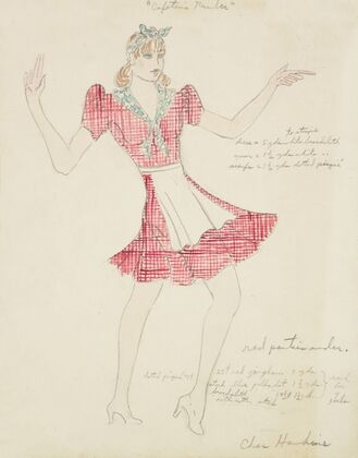 Up We Go: Red check dress (1934-1943)