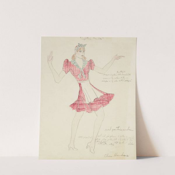 Up We Go: Red check dress (1934-1943) by Charles Hawkins