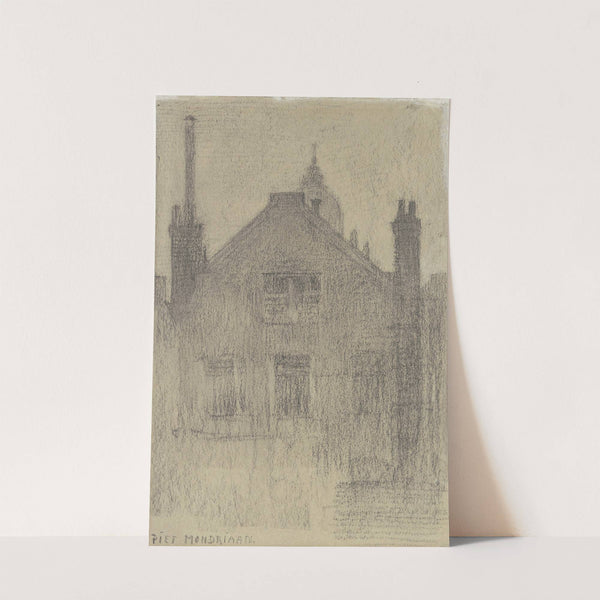 Upper Façade of House on the Hemonylaan, Amsterdam by Piet Mondrian