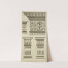 Upper right design of cornice, frieze, and architrave. by Michael Angelo Pergolesi
