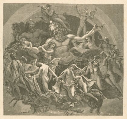 Uranus surrounded by the dance of the stars (1883 - 1884)