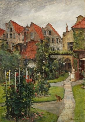 Urban garden in Lübeck (Johannisstrasse 64)