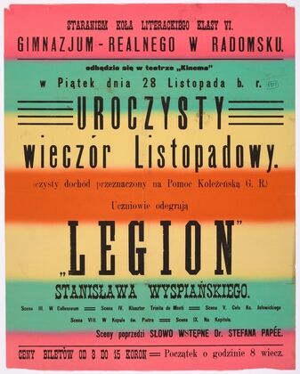 Uroczysty wieczÃ³r listopadowy.’Legion’ StanisÅawa WyspiaÅskiego
