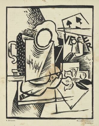 V. Beneš; Řezba v linoleu = Gravure