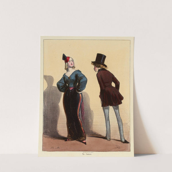 Va dire à ta mère qu’a te mouche (1840) by Paul Gavarni