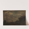 Vaart bij maanlicht by Jacob Maris
