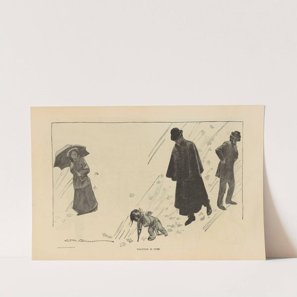 Vacation is over (1893-1900) by Charles Dana Gibson