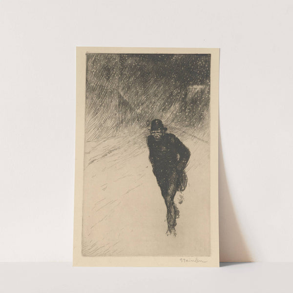 Vagabond sous la neige (1902) by Théophile Alexandre Steinlen