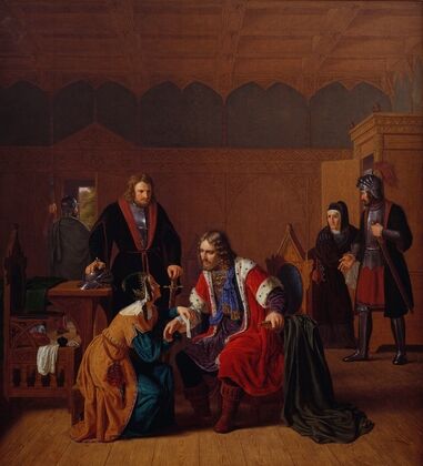 Valdemar Den Store Bliver Forbundet I Absalons Moders Hus, Hvor Han Har Søgt Tilflugt Efter Overfaldet I Roskilde (1821 – 1840)