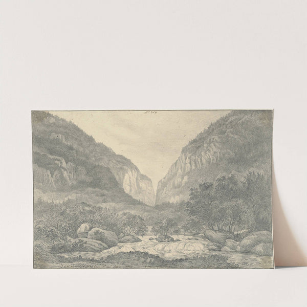 Valley of the Saltina near Brieg at Entrance of the Simplon (1821) by Sir John Frederick William Herschel