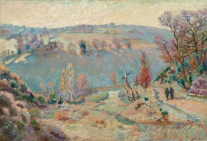 Valley of the Sédelle at Pont CharraudWhite Frost